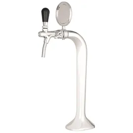 ich-zapfe Schanksäule Chrom 1-leitig, elegant, `Topp-Qualität!` (Paketpreis)