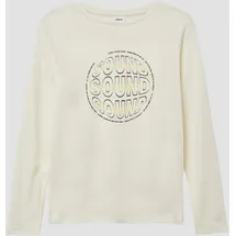 s.Oliver Baumwoll-Shirt mit Frontprint und Rippblende - 134/140