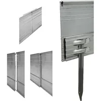 Green split 20er Set Ultra Starke Alu Rasenkanten 10cm
