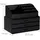 Relaxdays Make Up Organizer mit 3 Schubladen Schwarz