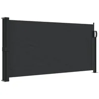 vidaXL Seitenmarkise Ausziehbar Schwarz 100x300 cm