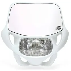 Acerbis DHH Certified Voormasker met koplamp, wit Voorman