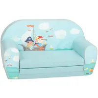 Delsit Kindersofa zum Ausklappen - Kinder Sofa mit Schaumstofffüllung - Sofa Kinder mit Abnehmbarem Bezug - Kindermöbel Kindersofa Mädchen & Jungen- 9 Monate bis 4 Jahre - DT2-22042