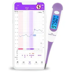 Easy@Home Basalthermometer Fruchtbarkeitsthermometer Ovulationstest zur Zykluskontrolle und Eisprung 1 St