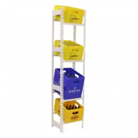 Simon Rack Getränkekistenregal 40 x 30 x 200 cm Weiß