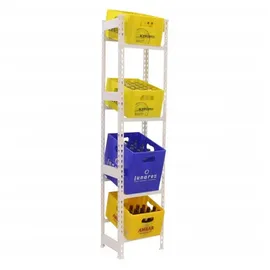 Simon Rack Getränkekistenregal 40 x 30 x 200 cm Weiß
