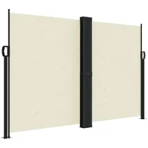 vidaXL Seitenmarkise 160 x 600 cm Creme Polyester