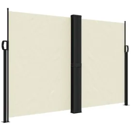 vidaXL Seitenmarkise 160 x 600 cm Creme Polyester