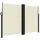 vidaXL Seitenmarkise 160 x 600 cm Creme Polyester