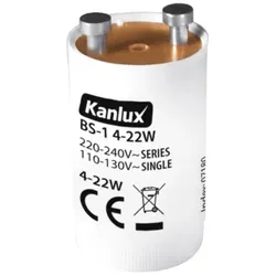 Kanlux Starter "BS-1" 4-22W Einzelbetrieb für Leuchtstofflampen