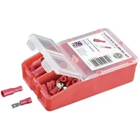 TRU Components Quetschverbinder-Sortiment 0.5 mm2 1.5 mm2 Rot 140