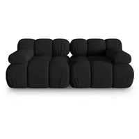 Micadoni Sofa Bellis, modular 2-Sitzer schwarz