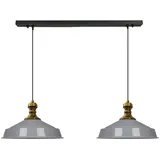 Bamyum Asletl-Knob 2-flg. 40 cm grau Metall