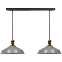 Bamyum Asletl-Knob 2-flg. 40 cm grau Metall