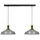 Bamyum Asletl-Knob 2-flg. 40 cm grau Metall