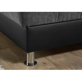 MAINTAL Polsterliege 83 x 203 cm Schwarz/Grau