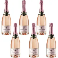 Gruet Grand Plaisir Rosé Tradition Champagne, trocken, Weinpaket (6x0,75l)