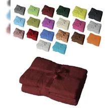 EXKLUSIV HEIMTEXTIL Saunatuch 80 x 200 cm bordeaux 2-tlg.