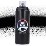 Double A Spraypaint Sprühdose 400ml Sprühfarbe Acryllack Sprühlack matt hochdeckend DIY Kunststoff Metall Möbel Deko (DA-100 Black)