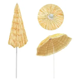 vidaXL Strandschirm Ø 245 cm Braun