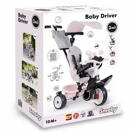 Smoby Baby Driver Dreirad Plus, Rosa