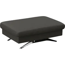 flexlux Pouf Glow Sitzhocker Leder 95 x 81 x 65 cm Grau