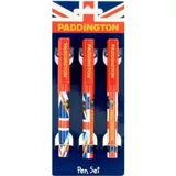 Filmkugelschreiber-Set, Union Jack, mit Paddington-Bären-Flagge, Geschenke und Schreibwaren, 3 Stück