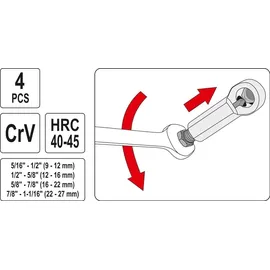 Yato YT-0585 Hochleistungs-Mutternsprenger 4 Stück