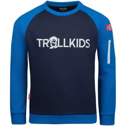 Kinder Sweatshirt Sandefjord Leuchtendes Blau/Marineblau Gr. 104 - 4 Jahre