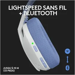 Logitech G G435 Kopfhörer Kabellos Kopfband Gaming Bluetooth Weiß