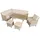 bellavista - Home & Garden® Prato Dining-Loungeset bicolor beige/grau