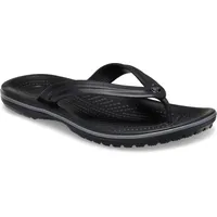 Zehentrenner CROCS "Crocband Flip", Herren, Gr. 37, schwarz (schwarz, grau), CrosliteTM, Schuhe, Sommerschuh, Schlappen, Poolslides, Dianette, zum Baden
