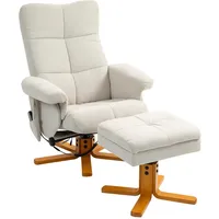 Homcom Massagesessel mit Hocker Fernsehsessel mit Liegefunktion
