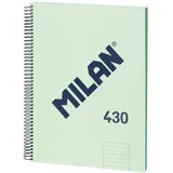 Milan MILAN® A4 Ringbuch mit liniertem Papier, grün