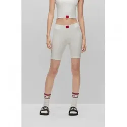 HUGO für Damen. 50490630 Logo-Hose Weiß (L), Heimtextilien, Recyceltes Polyester, Nachhaltig