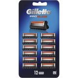 Gillette ProGlide Rasierklingen Men 12 Stück Rasierklingen-Nachfüller mit Präzisionstrimmer, 5 Anti-Reibungs-Klingen