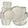 Tectake Una Tafelservice 24-tlg. taupe