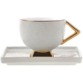 KARACA Art Deco Espressotasse 0,09 l Weiß 2 St.