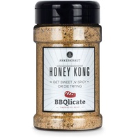 Ankerkraut Honey Kong Gewürz, BBQ-Rub, 250g im Streuer, Grill-Würze Süß Scharf für Fleisch, Harmonie aus Honig-Pulver, Pfeffer zum BBQ Grillen in Premium Qualität