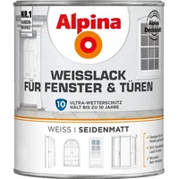 Alpina Weißlack für Fenster und Türen 750 ml weiß seidenmatt