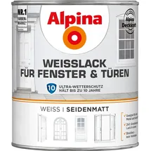 Alpina Weißlack für Fenster und Türen 750 ml weiß seidenmatt