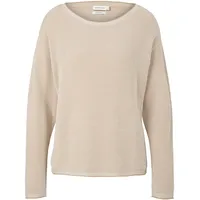 Tom Tailor 1033125 Pullover Beige Bubble Structure M