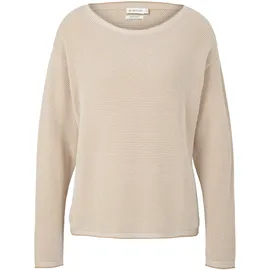 Tom Tailor 1033125 Pullover Beige Bubble Structure M
