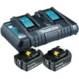 Makita Power Source Kit 18 V Li-Ion 2 x 6,0 Ah + DC18RD Ladegerät 199484-8