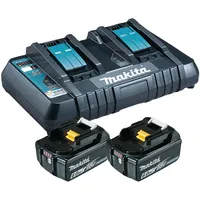 Makita Power Source Kit 18 V Li-Ion 2 x 6,0 Ah + DC18RD Ladegerät 199484-8