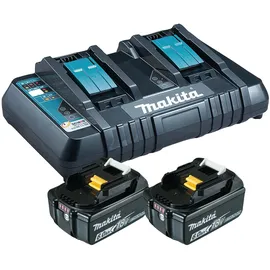 Makita Power Source Kit 18 V Li-Ion 2 x 6,0 Ah + DC18RD Ladegerät 199484-8