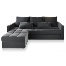 masseno Ecksofa KOS PIK mit Schlaffunktion L-Form, Sofa mit Bettkasten, Wohnzimmersofa, Couch, Soffa, Bettsofa, Couchgarnitur- Grau, , Maße (cm): B: 220 H: 85