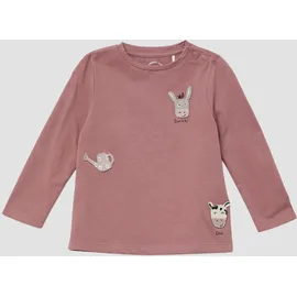s.Oliver Longsleeve in A-Form mit gestickten Patches - 92