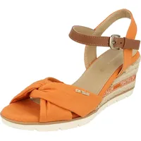 Tom Tailor Damen 5390040007 Keilsandale, orange, 36 EU