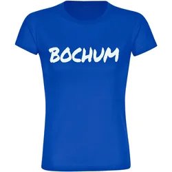 multifanshop Damen T-Shirt - Bochum - Textmarker - Druck weiß - Frauen